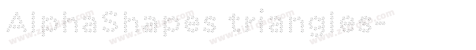 AlphaShapes triangles字体转换